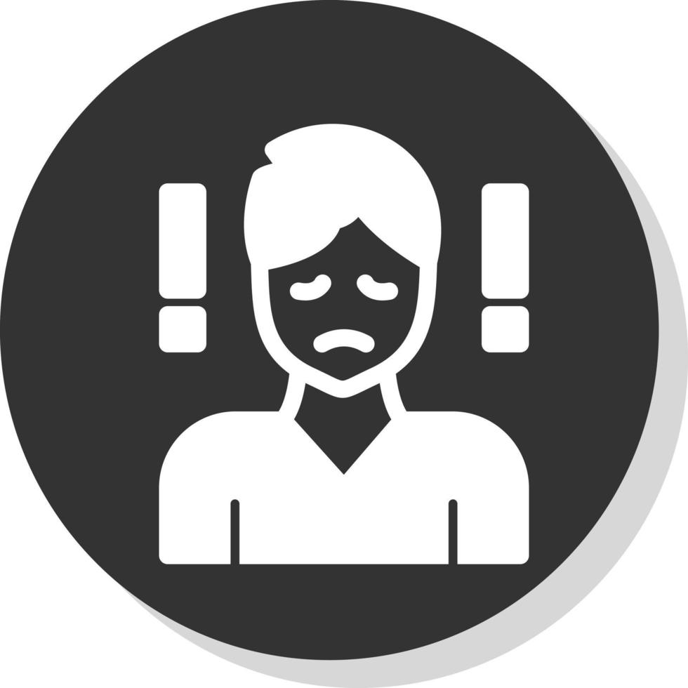 Anxiety Vector Icon Design