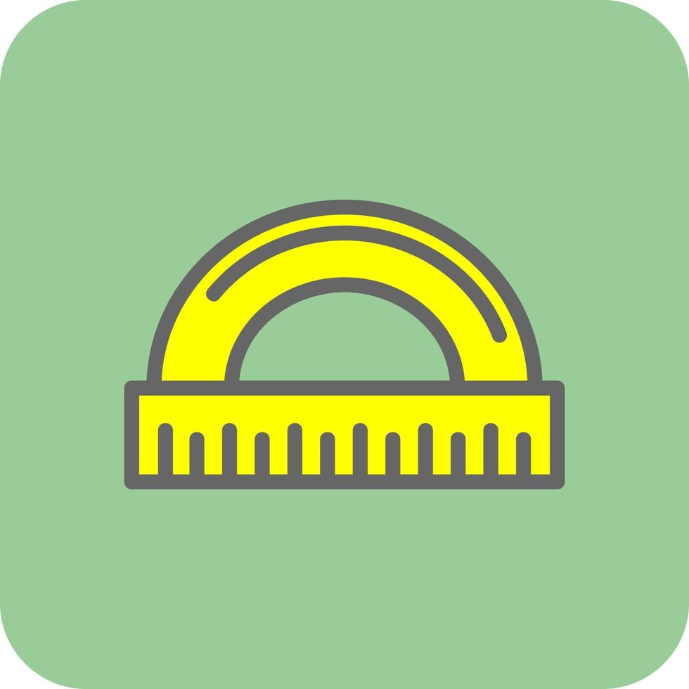 Protractor Vector Icon Design
