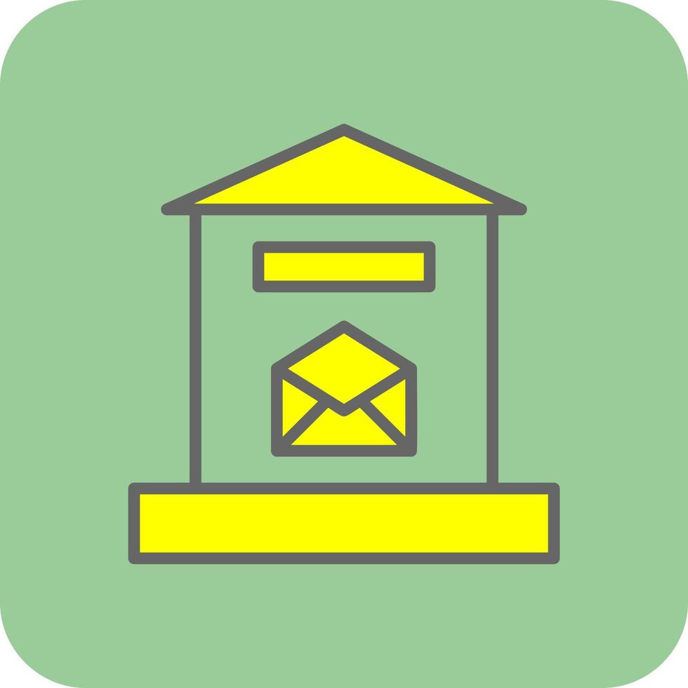 Letter Box Vector Icon Design