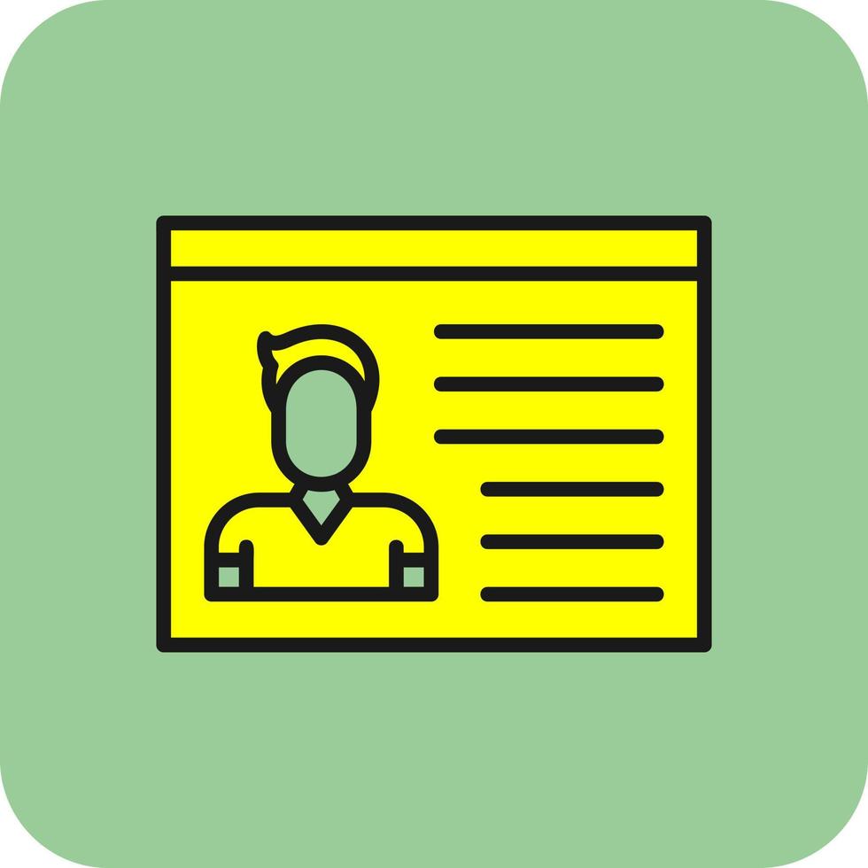 Identification Cards Vector Icon Design