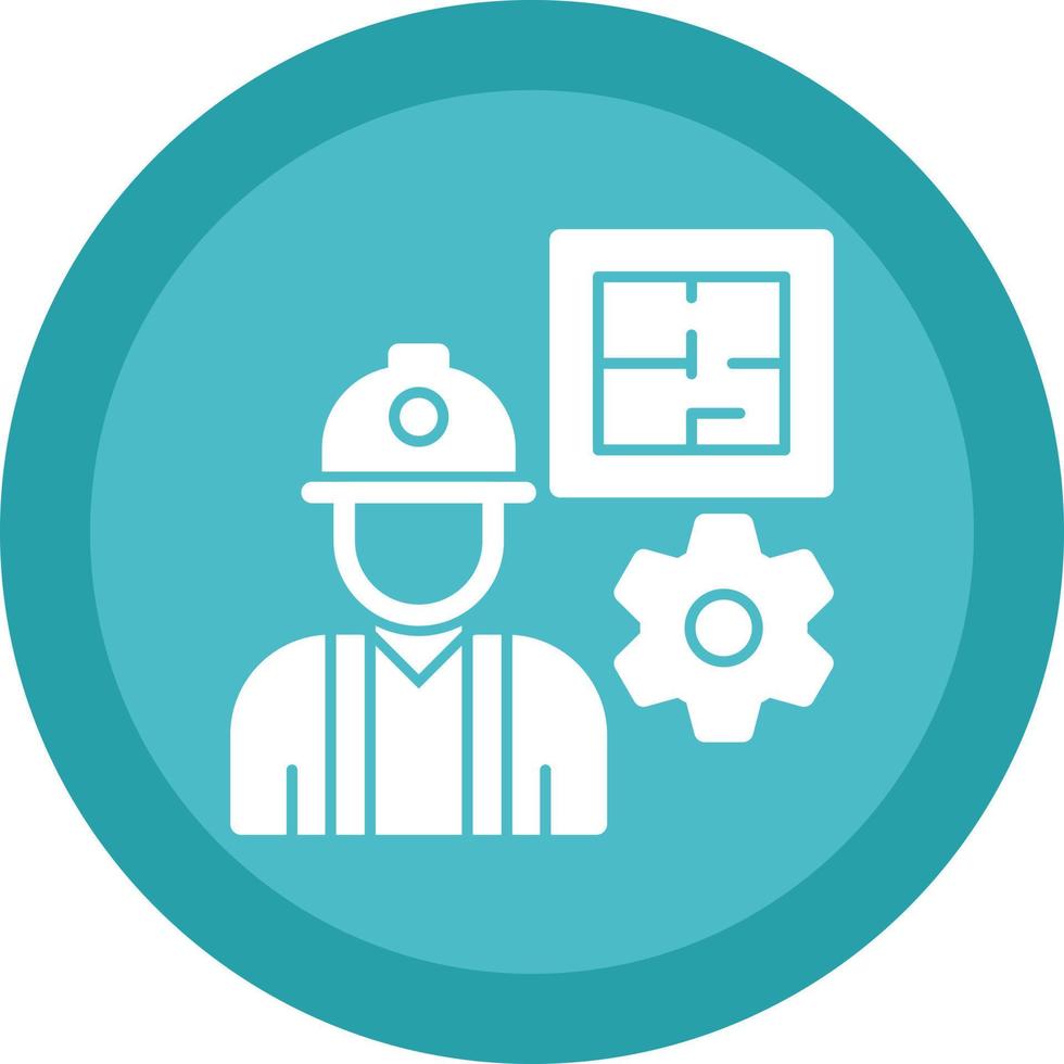 Civil Engineer Vector Icon Design