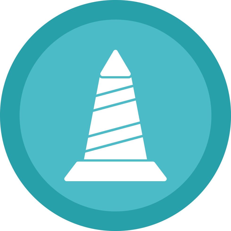 Traffic Cone Vector Icon Design