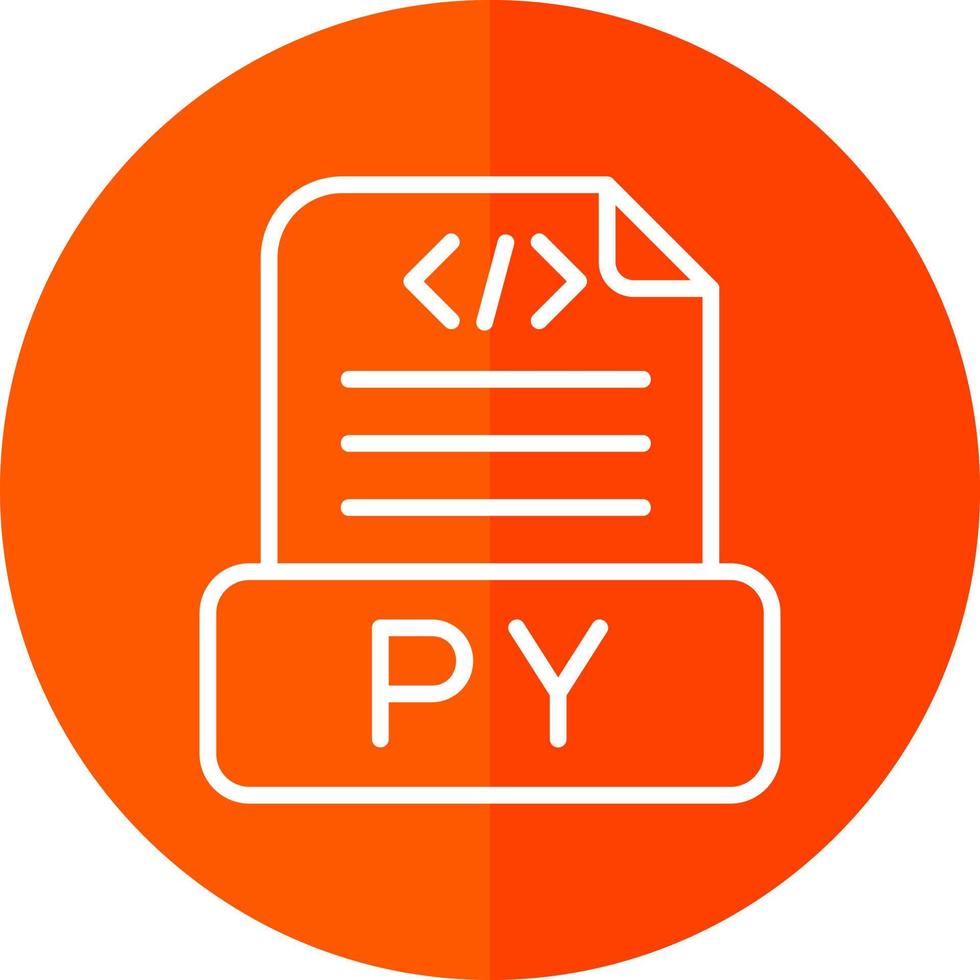 Python File Vector Icon Design