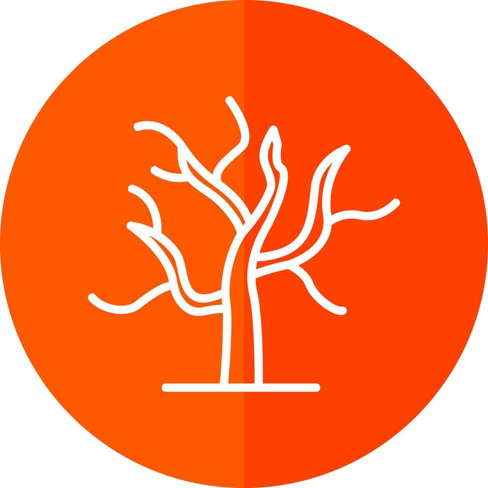 diseño de icono de vector de árbol seco