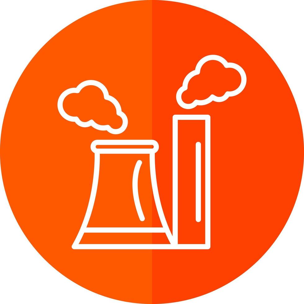 diseño de icono de vector de contaminación de chimenea