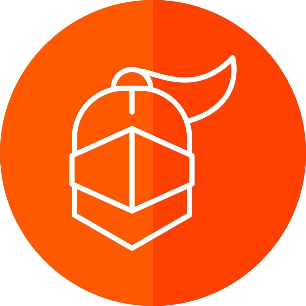 Armor Helmet Vector Icon Design