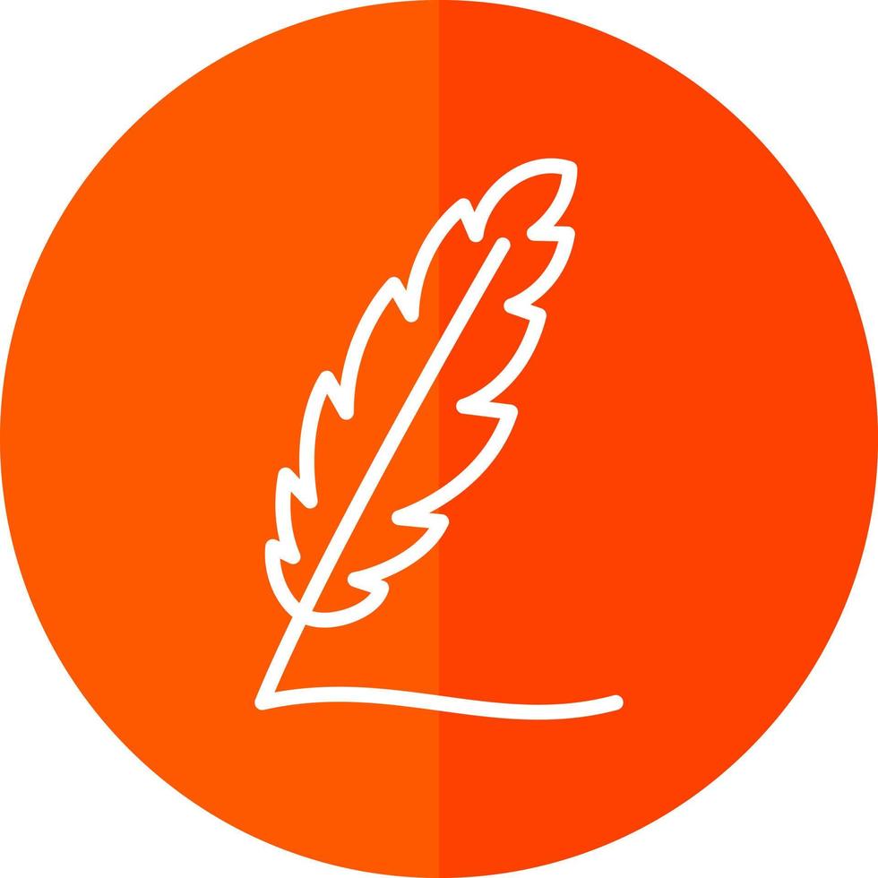 Writing Feather Vector Icon Design