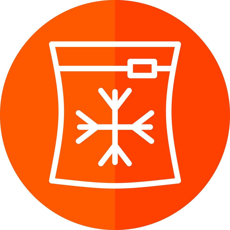 Ice Bag Vector Icon Design