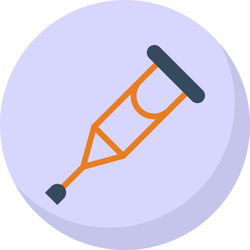 Crutch Vector Icon Design