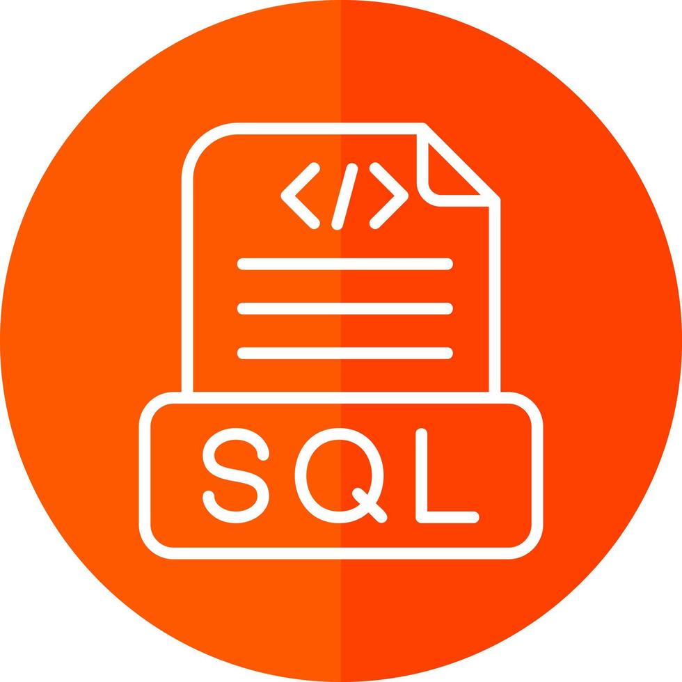 Sql File Vector Icon Design