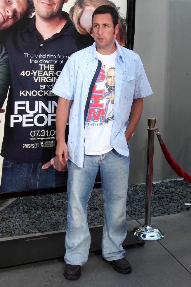 Adam Sandler arriving at the Funny People  World Premiere at the ArcLight Hollywood Theaters in Los Angeles  CA   on July 20 2009 2008 photo