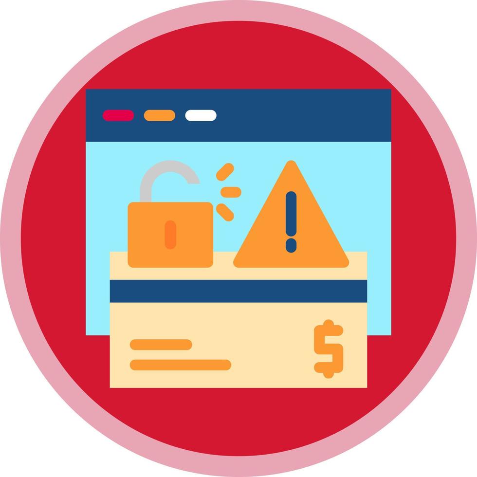 Online Robbery Vector Icon Design