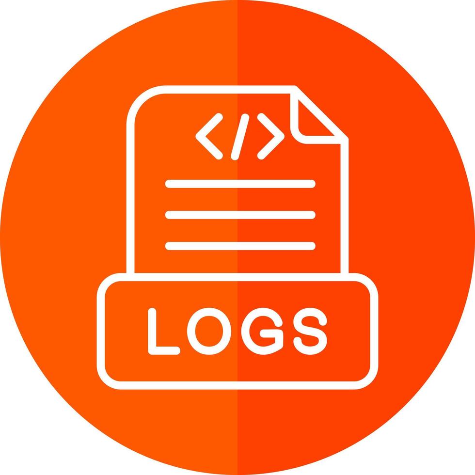 Logs Vector Icon Design