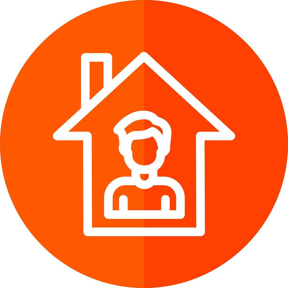 Stay Home Vector Icon Design