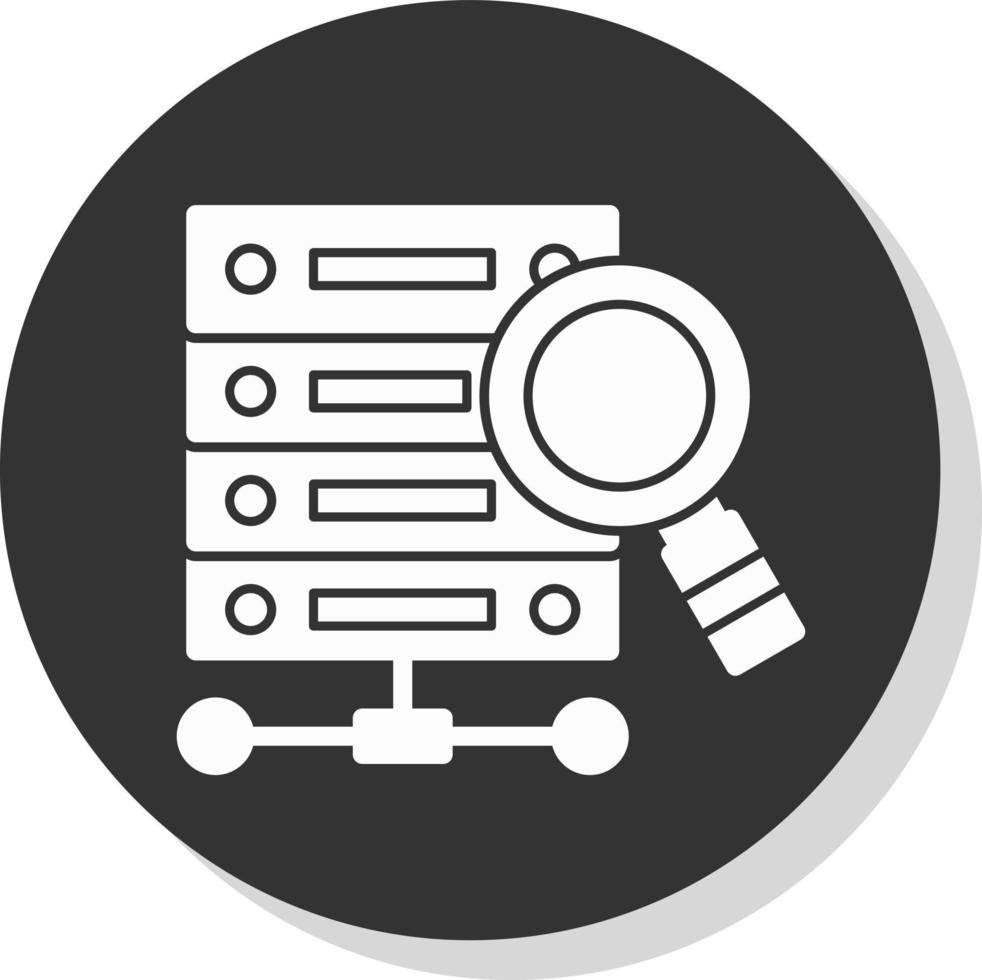 Data Query Vector Icon Design