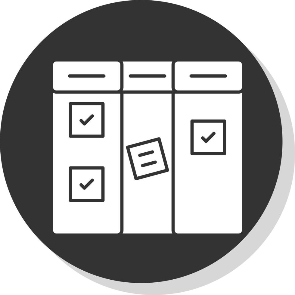 diseño de icono de vector kanban