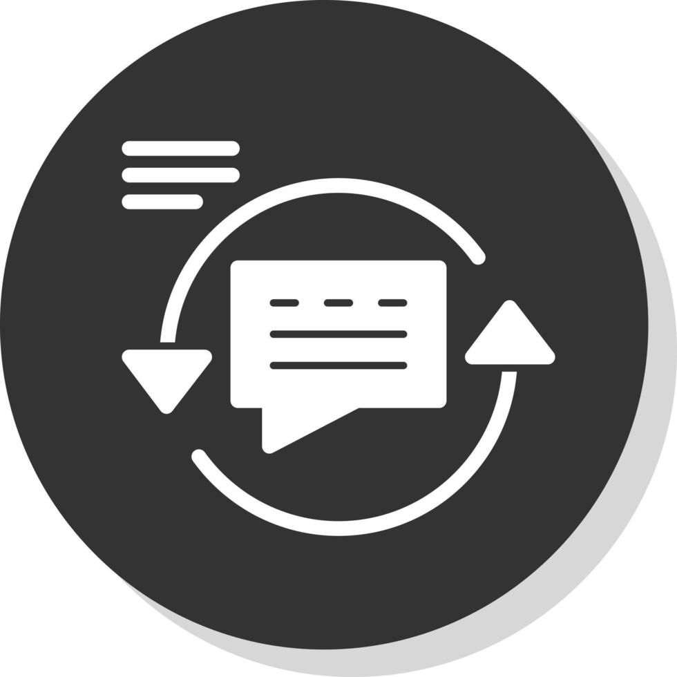 Feedback Loop Vector Icon Design