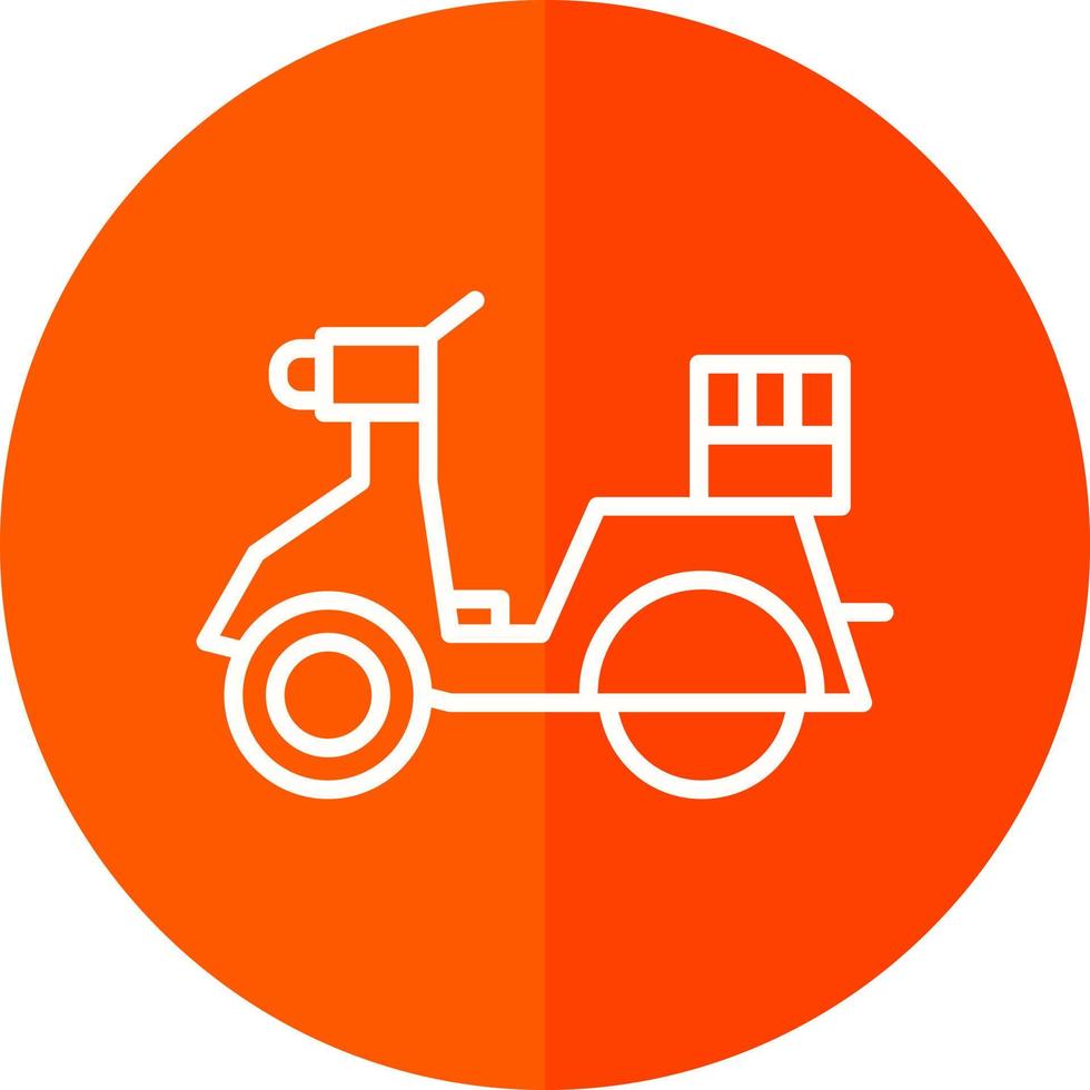 Delivery Scooter Vector Icon Design