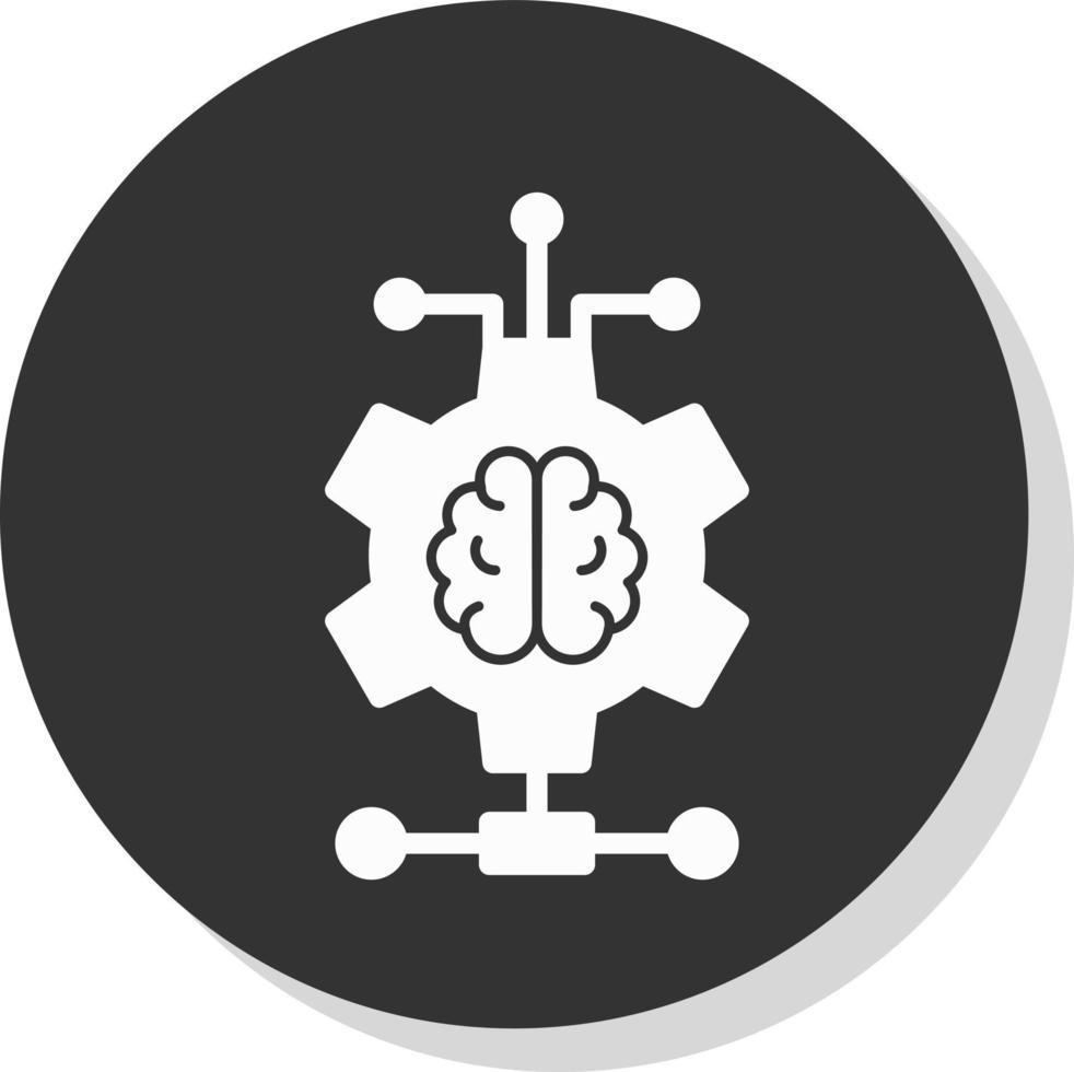diseño de icono de vector de aprendizaje profundo