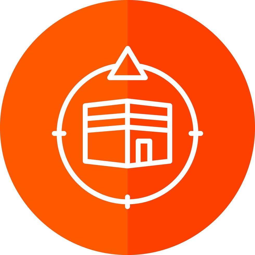 Qibla Direction Vector Icon Design