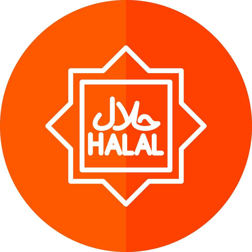 diseño de icono de vector halal