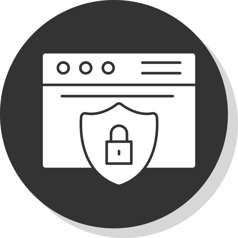 Website Security Vector Icon Design