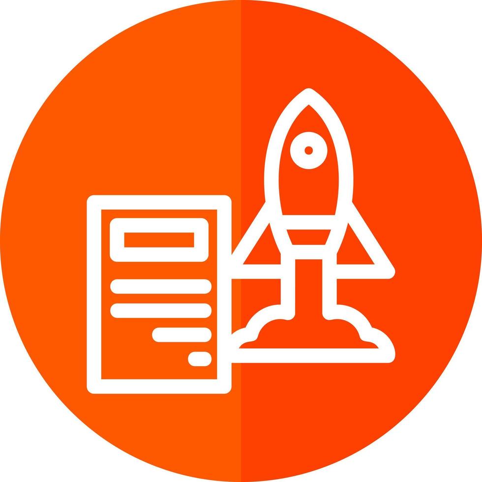 Project Launch Vector Icon Design