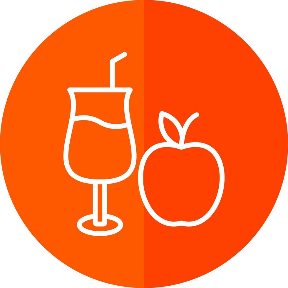 Apple Juice Vector Icon Design