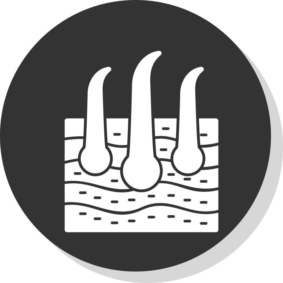 Skin Hair Vector Icon Design