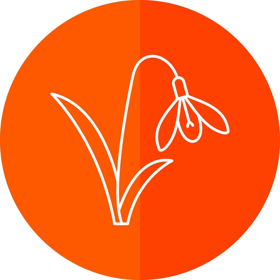 Snowdrop Vector Icon Design