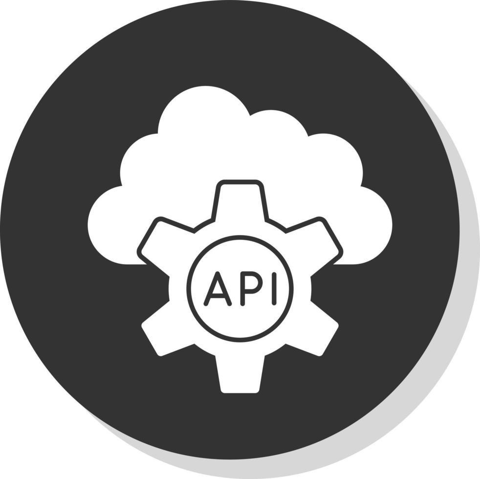 diseño de icono de vector de API