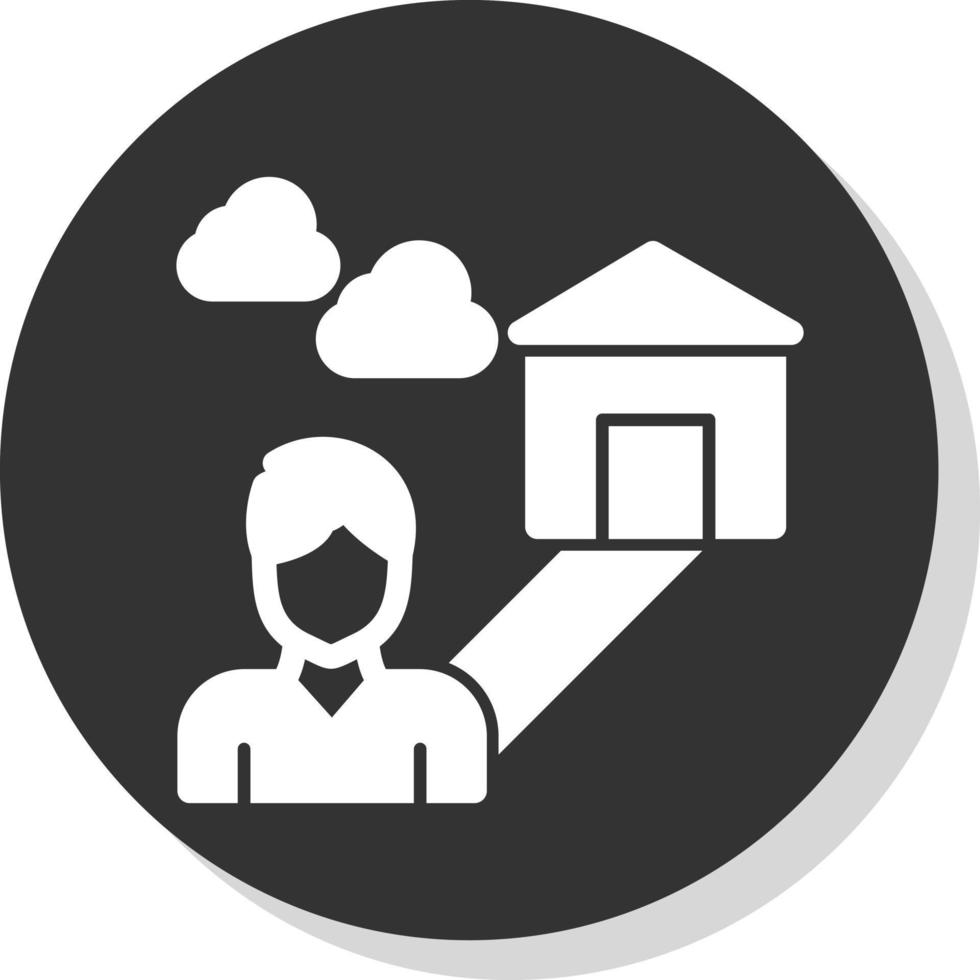 Loneliness Vector Icon Design