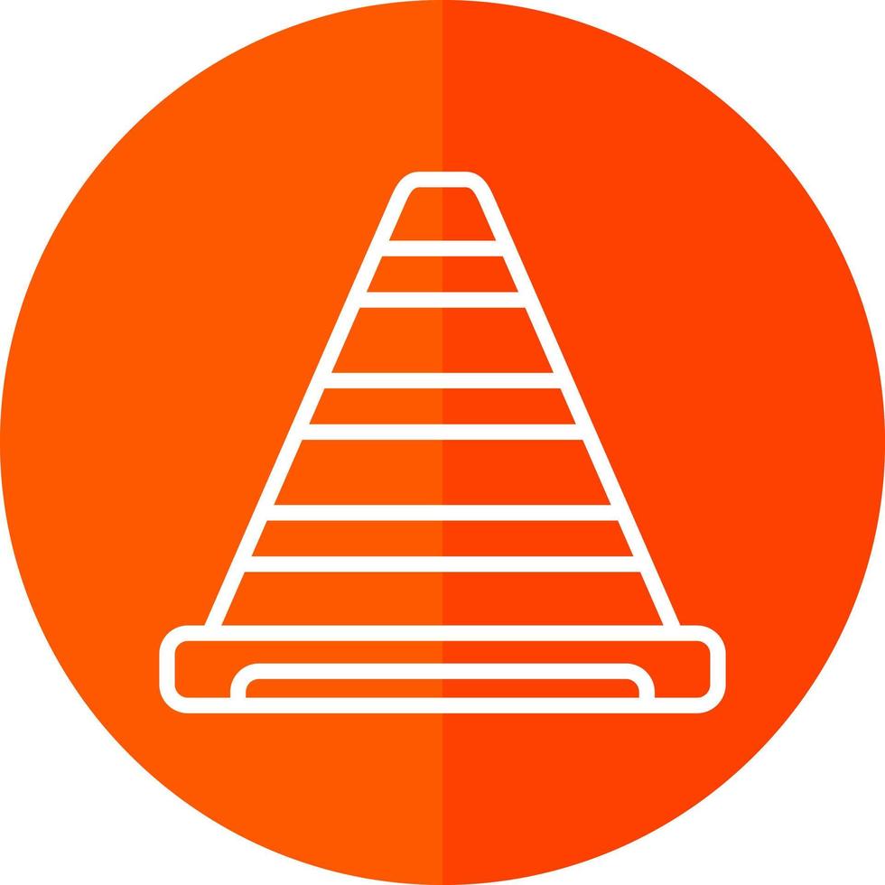 Traffic Cone Vector Icon Design