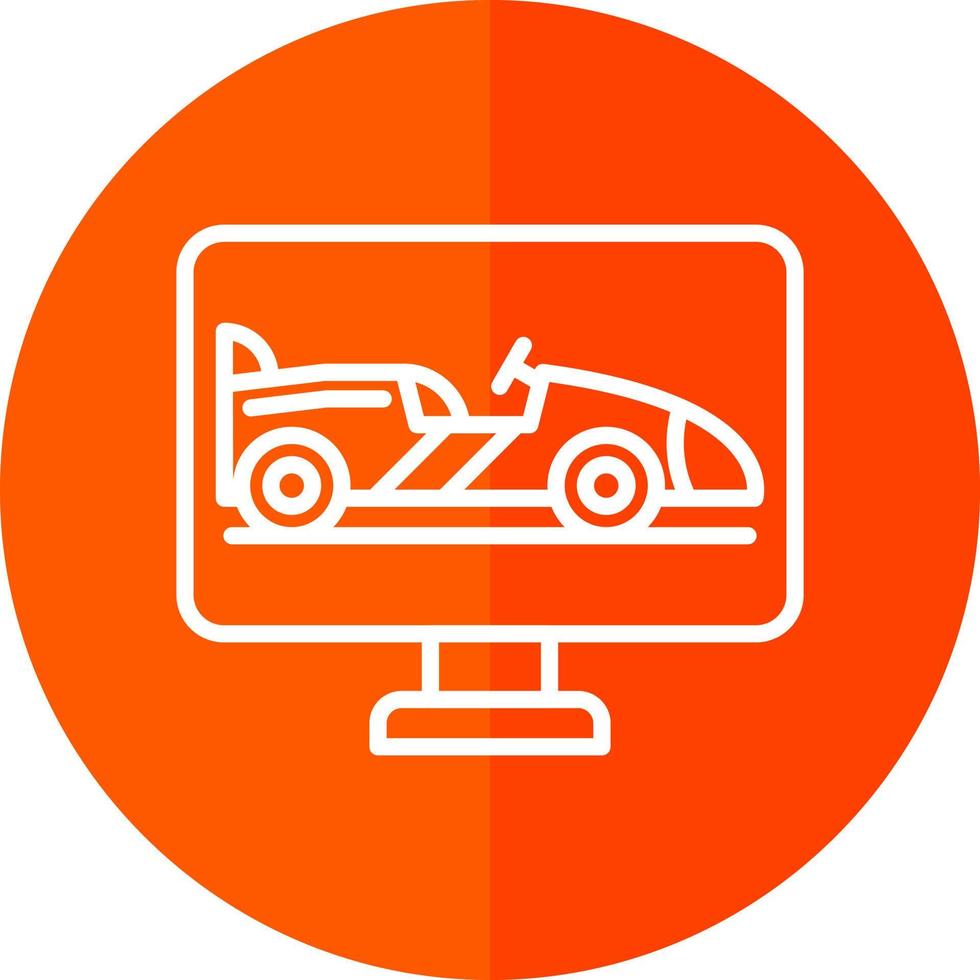 Race Screen Vector Icon Design