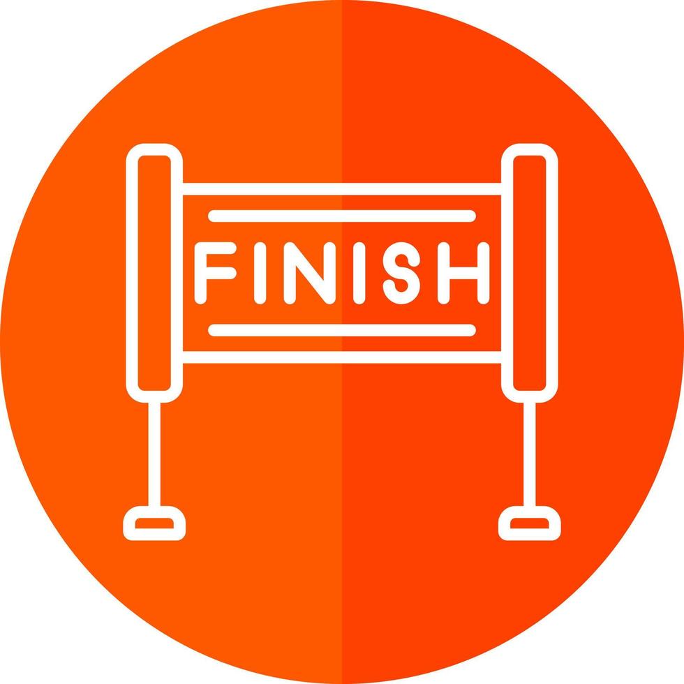 Finish Line Vector Icon Design