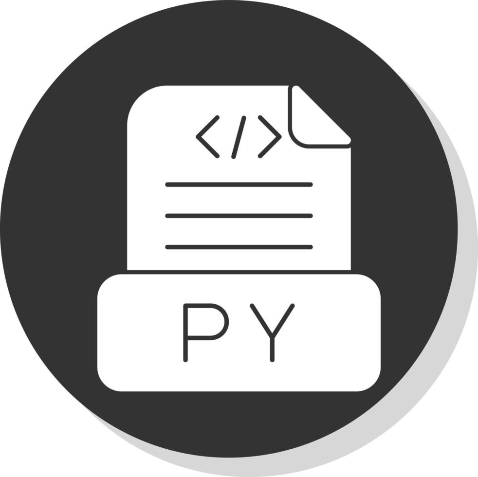 Python File Vector Icon Design