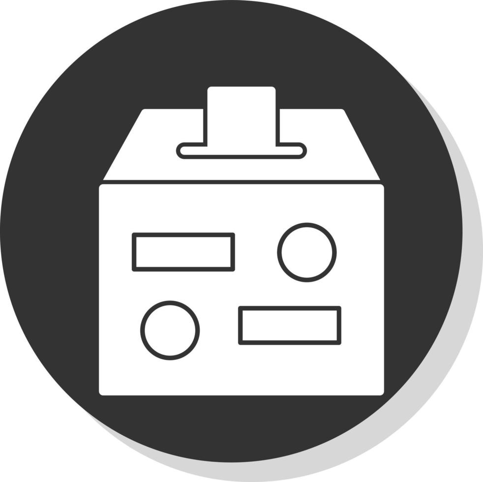 Charity Box Vector Icon Design