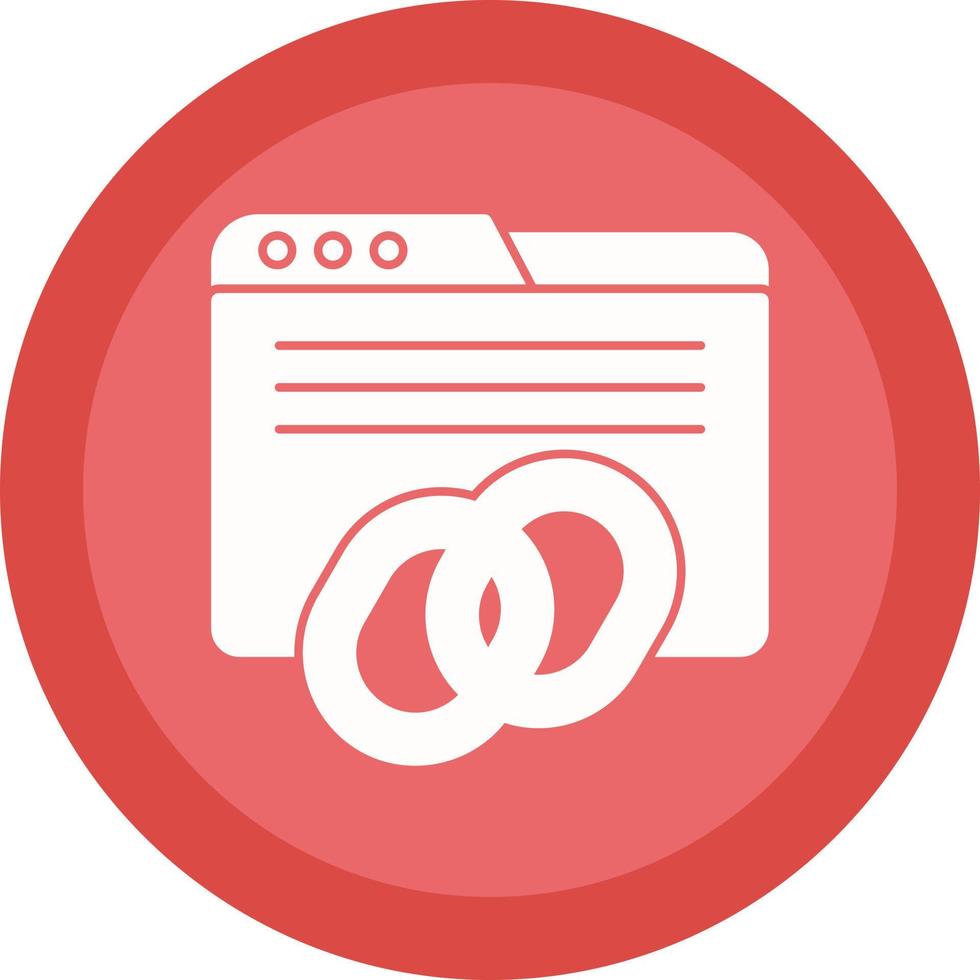 Backlinks Vector Icon Design