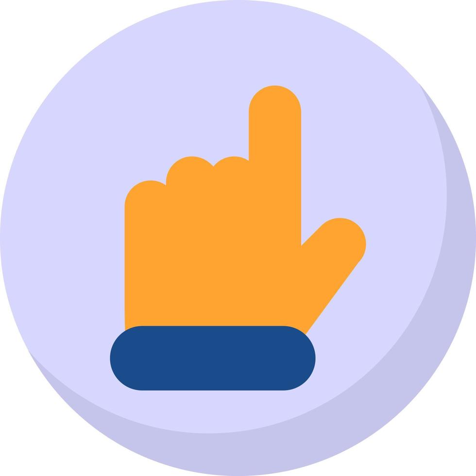 Hand Point Up Vector Icon Design