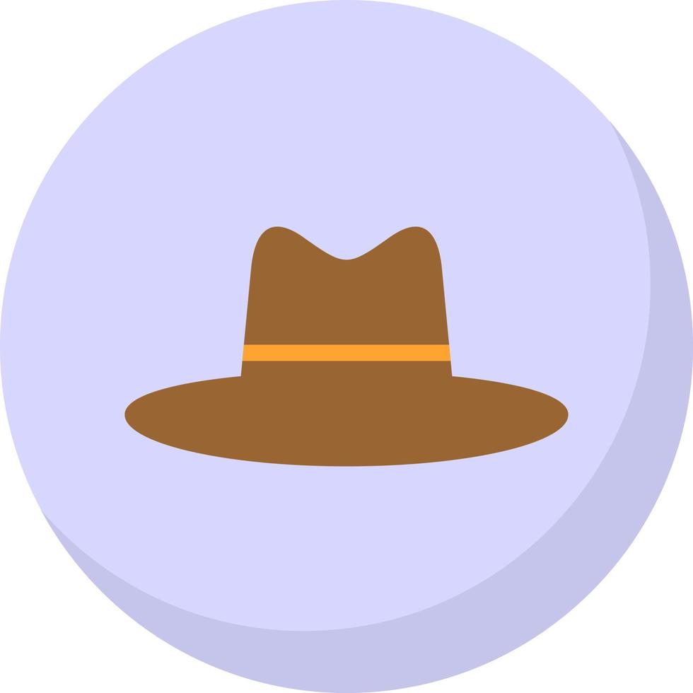 Hat Cowboy Side Vector Icon Design