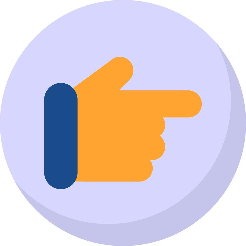 Hand Point Right Vector Icon Design