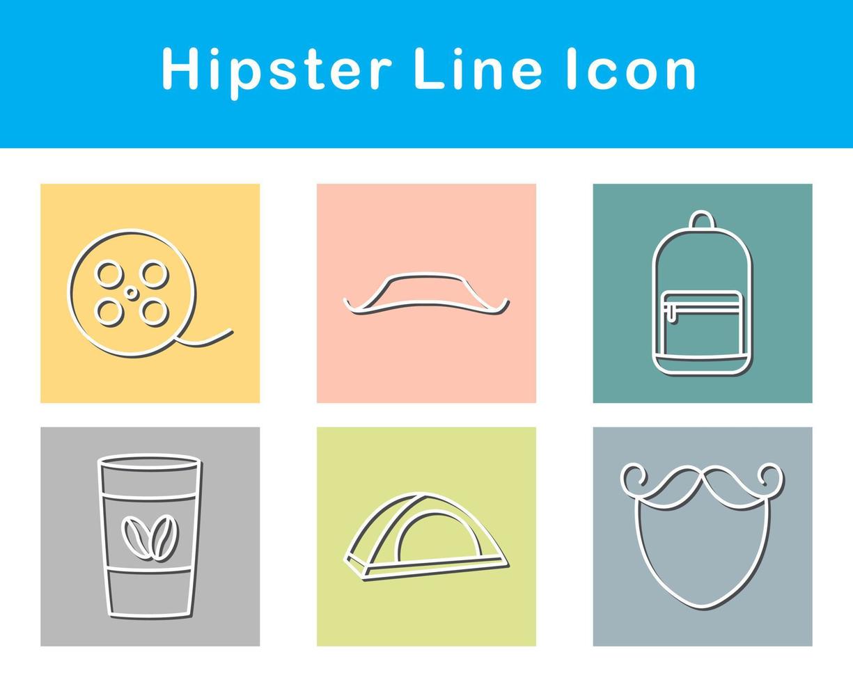 Hipster Vector Icon Set