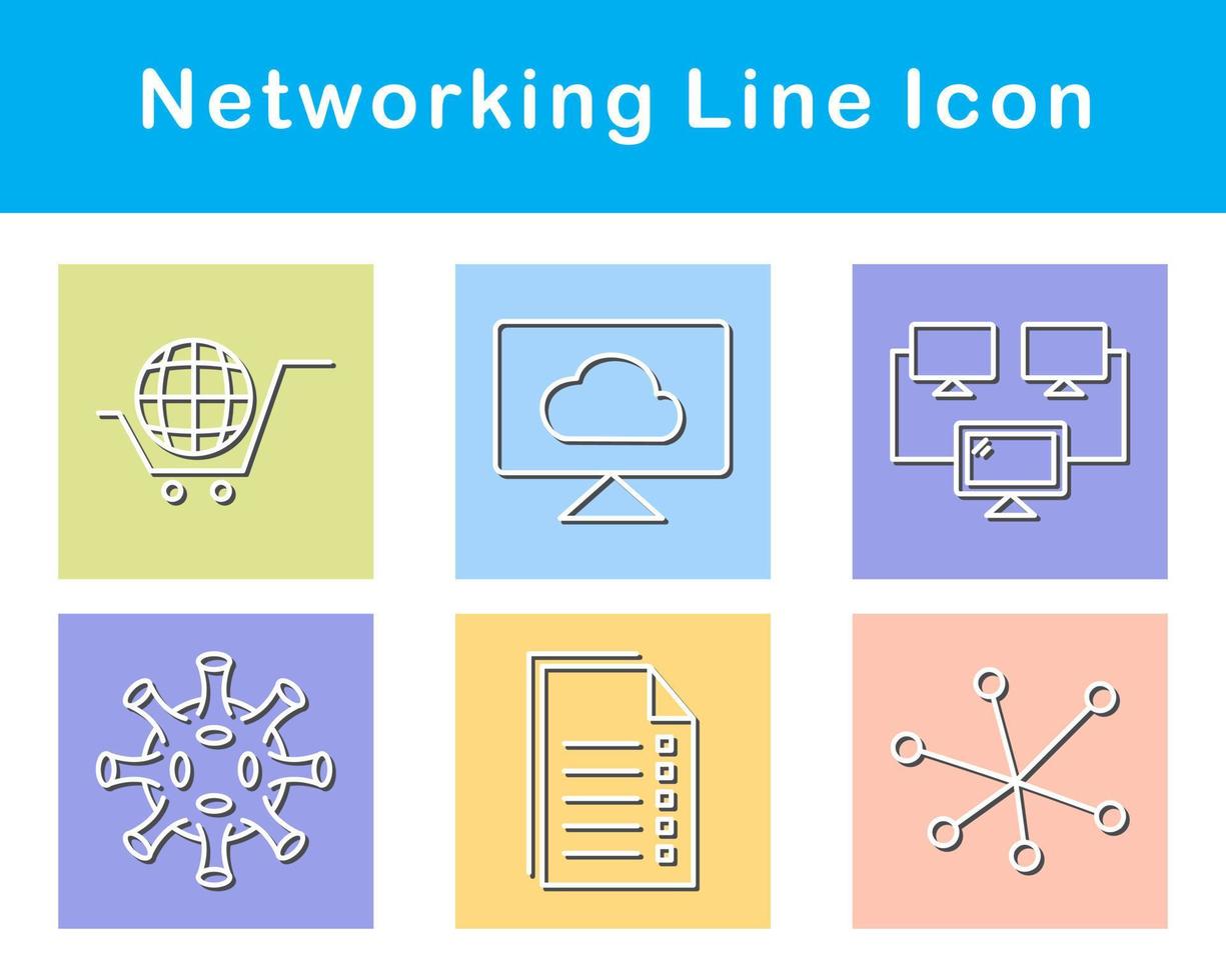 Networking Vector Icon Set