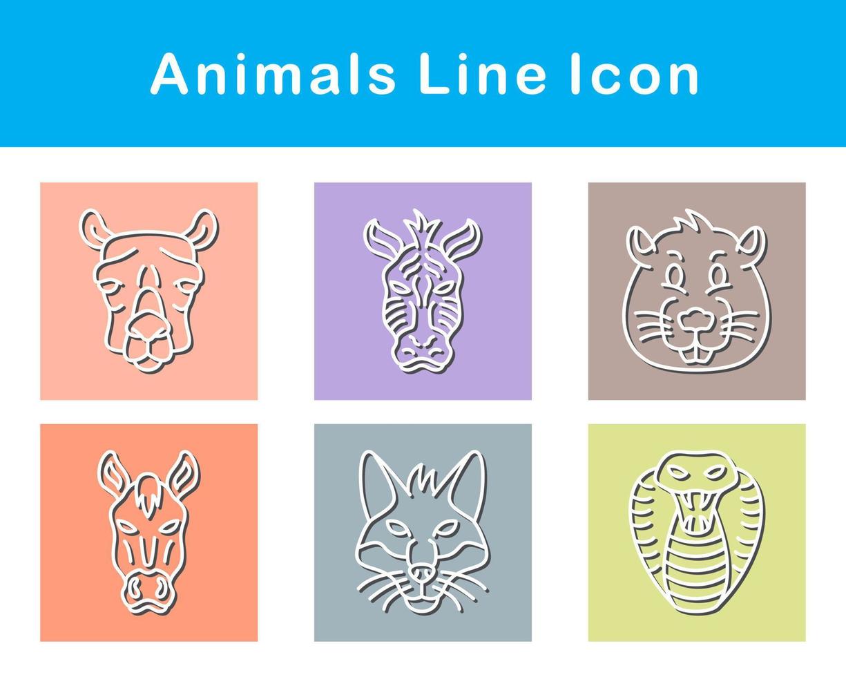 Animals Vector Icon Set