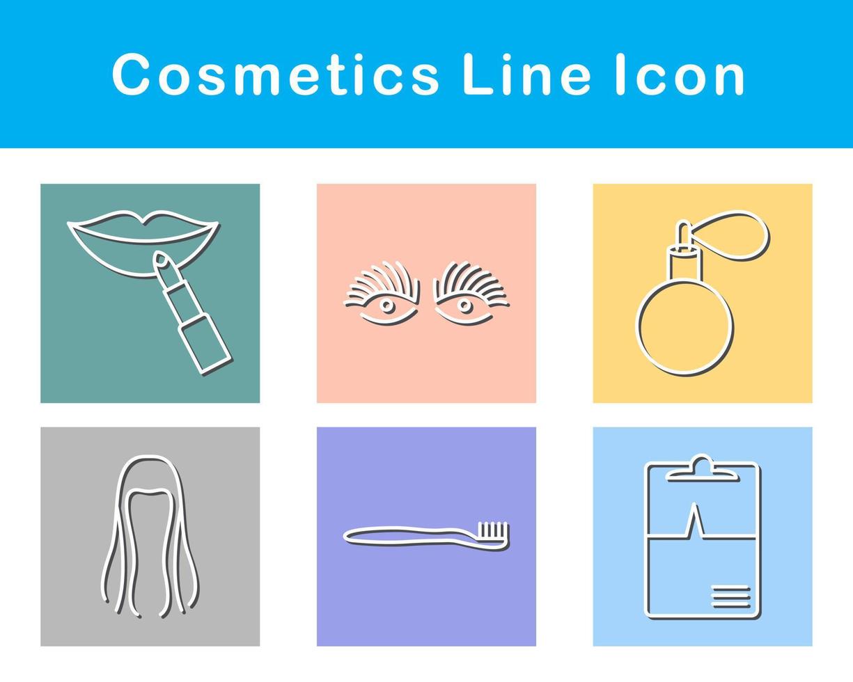 productos cosméticos vector icono conjunto