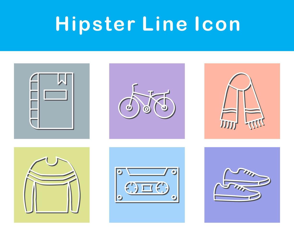 Hipster Vector Icon Set