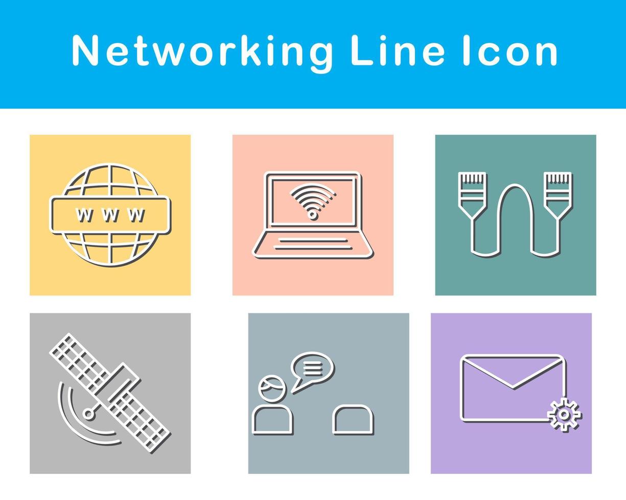 Networking Vector Icon Set