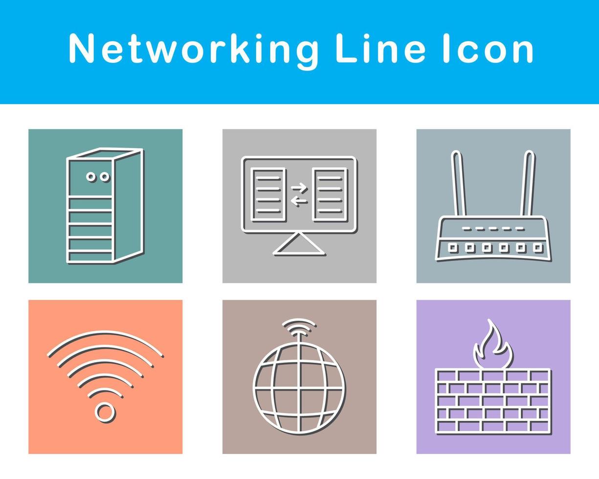 Networking Vector Icon Set