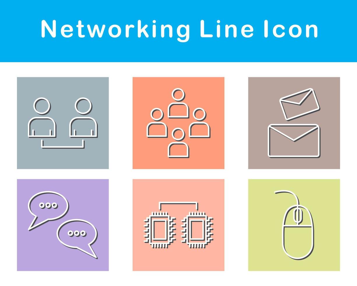 Networking Vector Icon Set