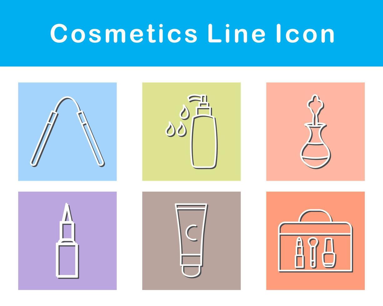 productos cosméticos vector icono conjunto